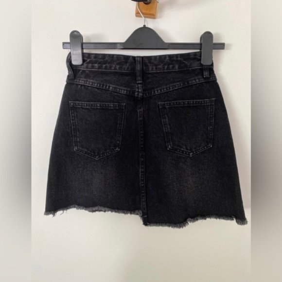 MO&Co Asymmetrical high rise denim mini skirt brand new with tags - Picture 6 of 9